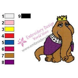 The King Snuffy Embroidery Design